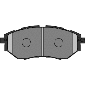 drawing of a front brake pad